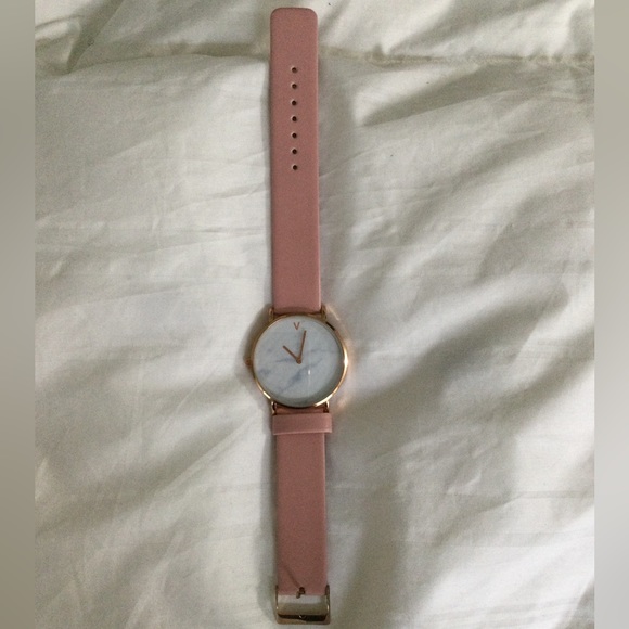 Marble Face Leather Band Watch - Picture 2 of 3